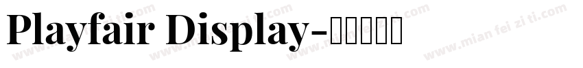 Playfair Display字体转换